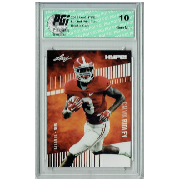 Calvin Ridley 2018 Leaf HYPE! #8 Only 5000 Made Rookie Card PGI 10