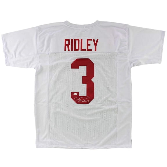 Calvin Ridley Autographed Alabama (White #3) Jersey