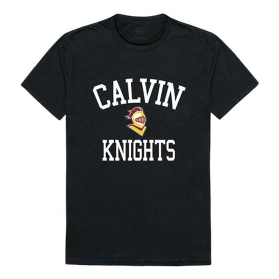 Calvin University Knights Arch T-Shirt, Black - Extra Large
