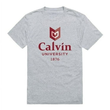 Calvin University Knights Institutional T-Shirt, Heather Grey - Extra Large