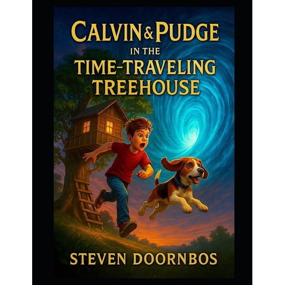 Calvin and Pudge in the Time-Traveling Treehouse. A read-to-me Action packed book for kids.: Calvin and Pudge discover a, (Paperback)