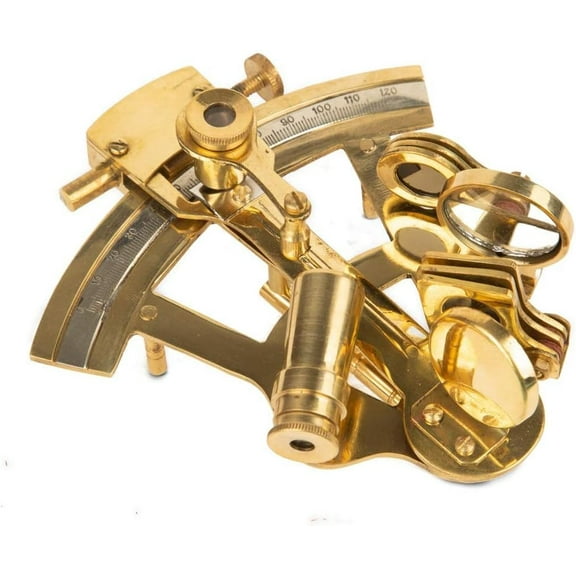 Calvin handicrafts handmade brass solid sextant ship nautical sextant gift for love wedding birthday Navigation Tools & Instruments Gift