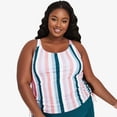 thumbnail image 1 of Calypsa Women's and Women's Maya Tankini Swim Top With Built-in Bra, 1 of 3