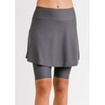 thumbnail image 1 of Calypsa Women's and Women's Plus Flared Mid-Thigh Swim Skirt With Bike Shorts, 1 of 9