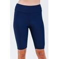 thumbnail image 1 of Calypsa Women's and Women's Plus High Waisted Long Bike Swim Shorts, 1 of 8