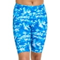 thumbnail image 1 of Calypsa Women's and Women's Plus High Waisted Long Bike Swim Shorts, 1 of 3