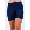 thumbnail image 1 of Calypsa Women's and Women's Plus High Waisted Mid-Thigh Swim Shorts, 1 of 10