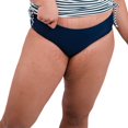 thumbnail image 1 of Calypsa Women's and Women's Plus Hipster Bikini Bottom with Center-back Ruching Detail, 1 of 3