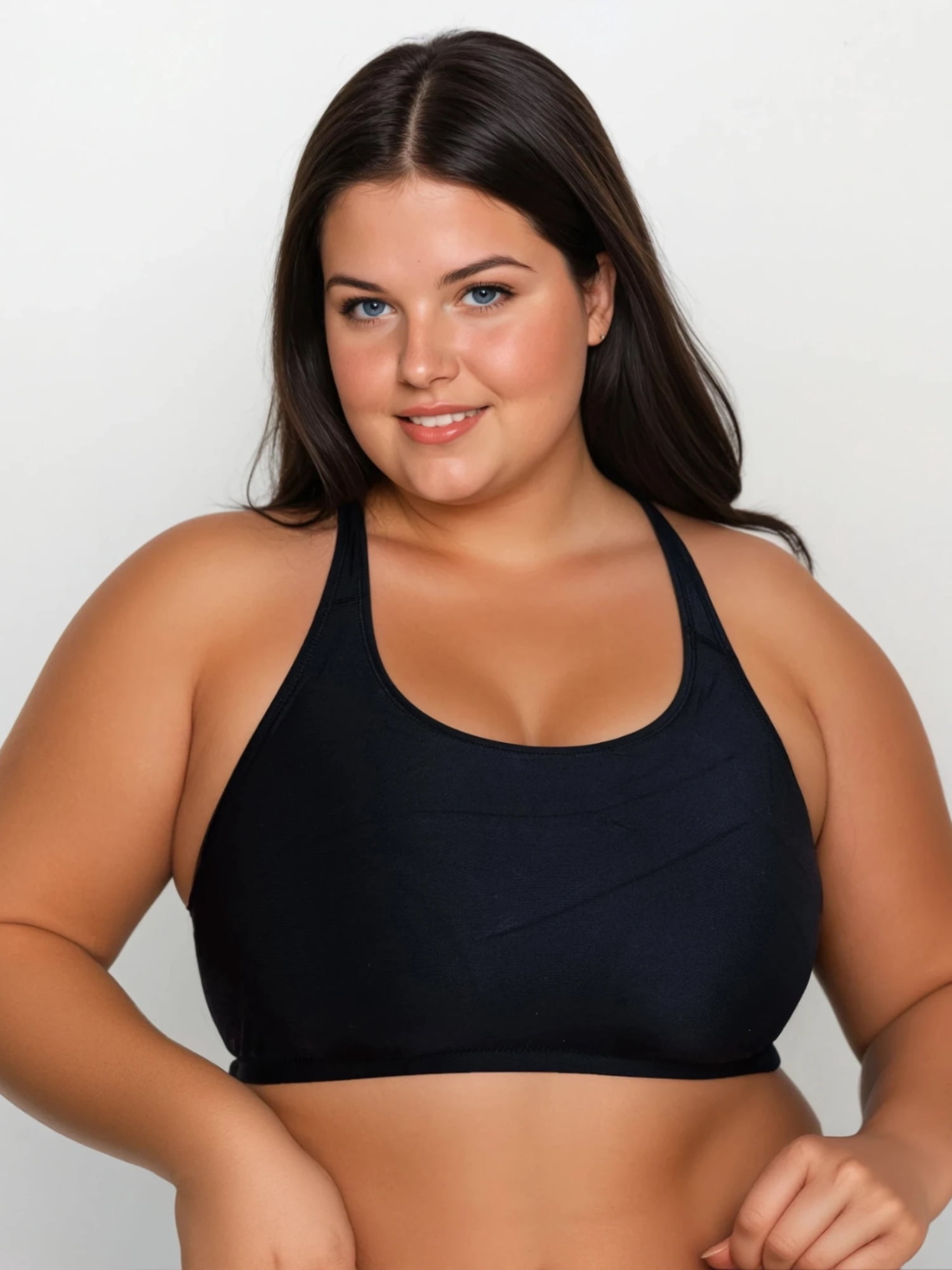 Removeable Bra Calypsa Women's and Women's Plus Racerback Swim Bra with Removable Cups ...