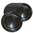 thumbnail image 1 of Calypso Basics, 6pc Melamine Dinner Plate Set, Black, 1 of 6