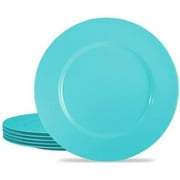 Calypso Basics, 6pc Melamine Dinner Plate Set, Turquoise