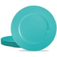 thumbnail image 1 of Calypso Basics, 6pc Melamine Salad Plate Set, Turquoise, 1 of 2
