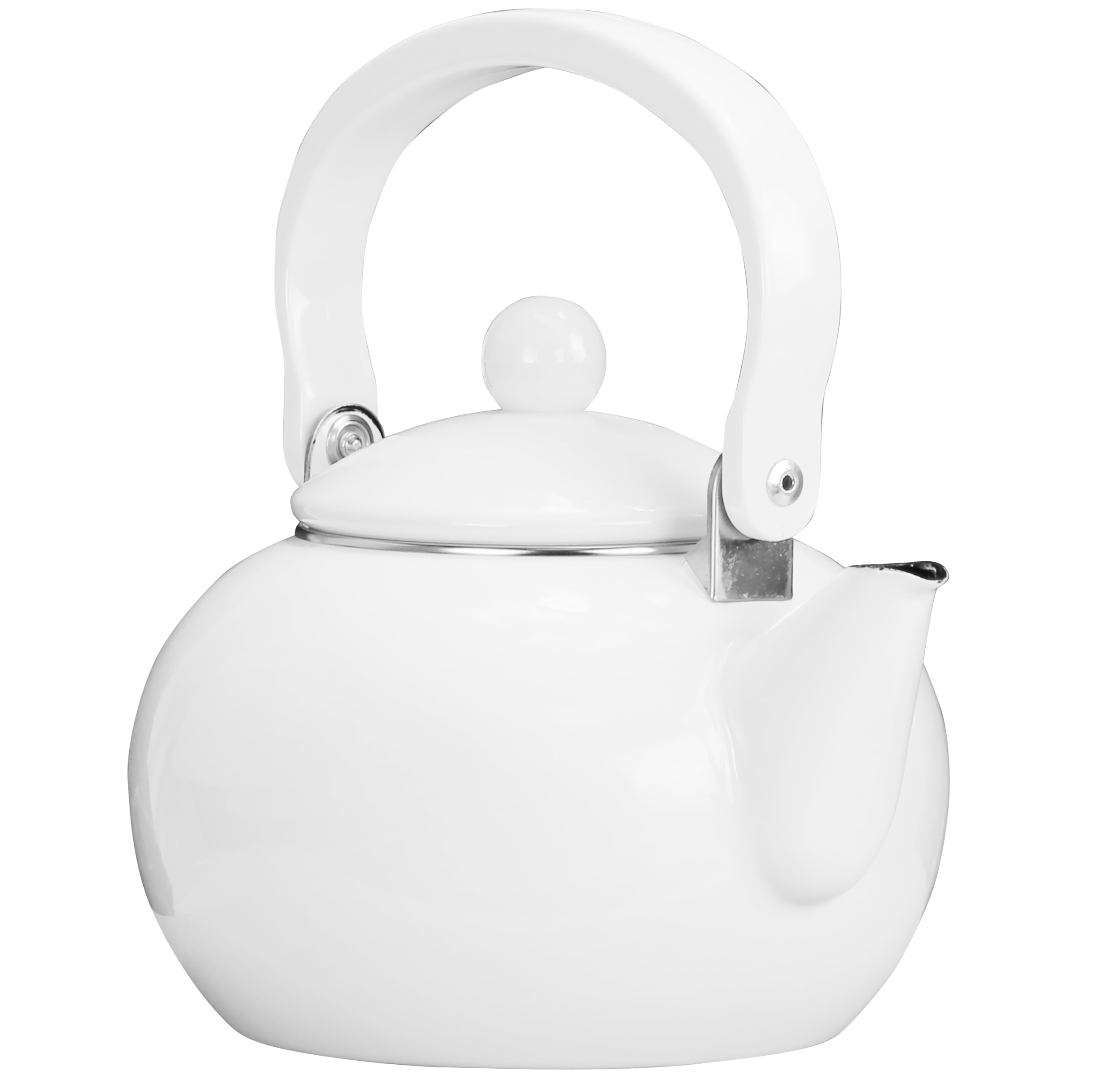 Calypso Basics, Whistling Teakettle w/ Glass Lid, Orange