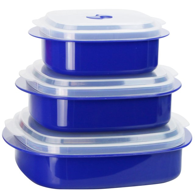 Calypso Basics, Microwave Cookware/ Storage Set, Indigo