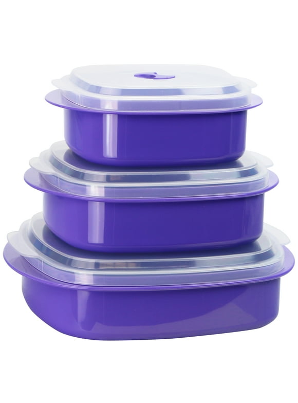 Calypso Basics, Microwave Cookware/ Storage Set, Purple