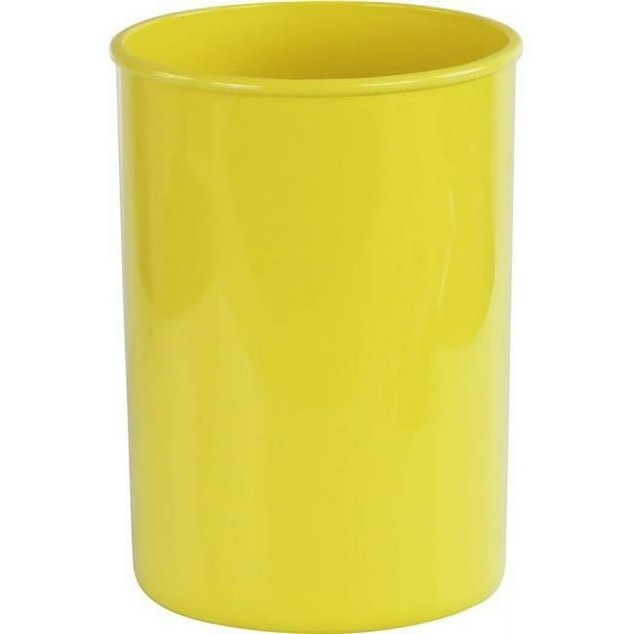 Calypso Basics Plastic Countertop Medium Utensil Crock/Holder, Lemon