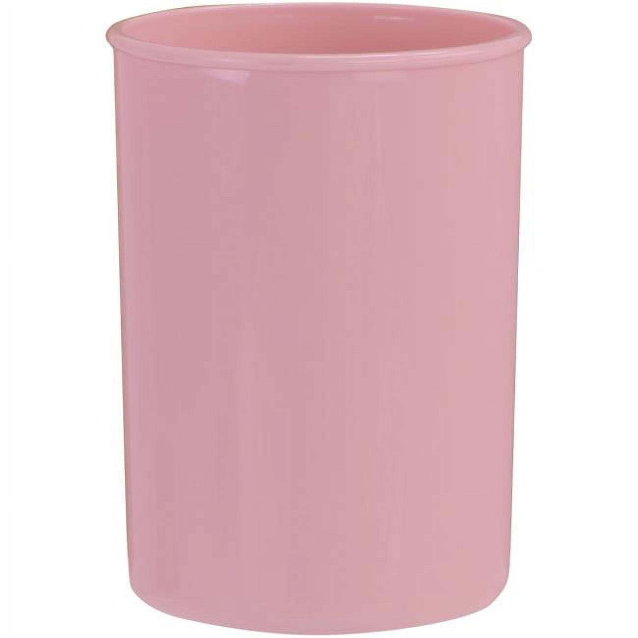 Calypso Basics Plastic Countertop Medium Utensil Crock/Holder, Pink