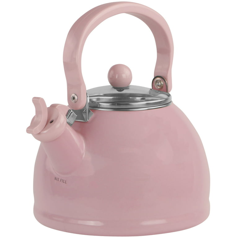 Tivoli Teapot Tea Kettle Red Water Whistling Teapot Heavy Weight