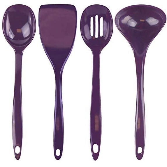 Calypso Basics by Reston Lloyd, 4pc Melamine Utensil Set, Plum