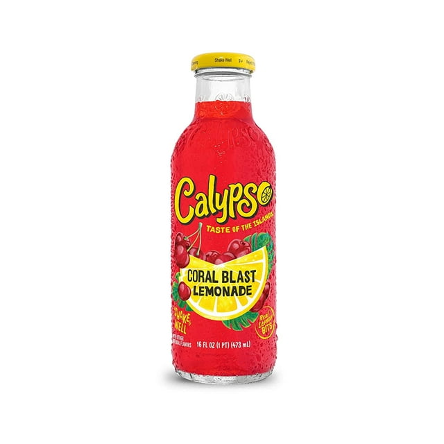 Calypso Lemonades Made with Real Fruit and Natural Flavors Coral