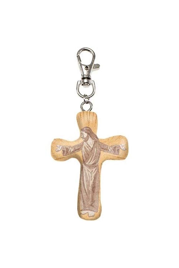 Calypso Studios by First & Main 3" The Greatest Sacrifice Comforting Clay Cross Clip