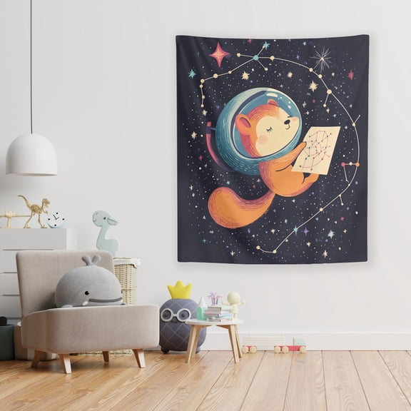 Calypso the Chipmunk Wall Tapestry by Dancing Littles Jungle