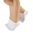 thumbnail image 1 of Calzitaly 50 DEN 6 Pairs Ankle Liner Socks, Opaque Trainer Socks In Microfiber – Unisex (USA: 10-13.5 = EU: 41/46, White), 1 of 4
