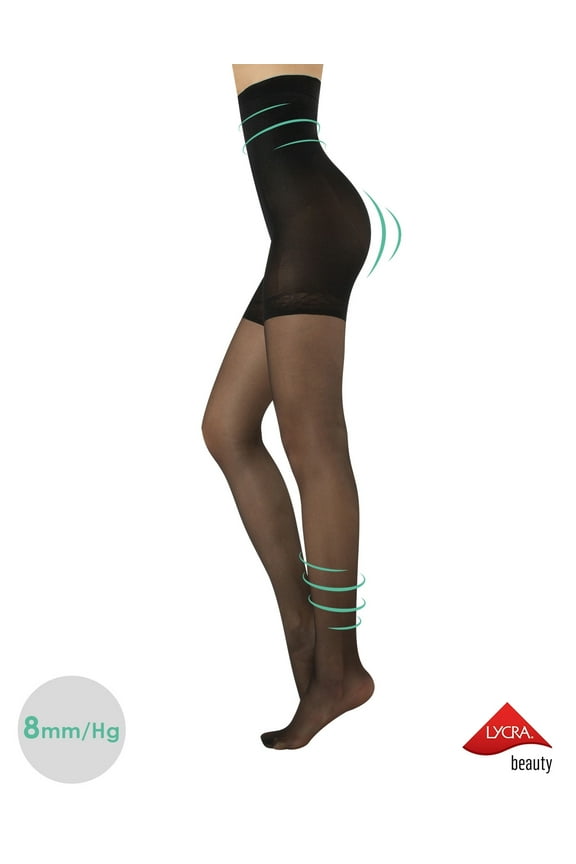 High Waist tights Control Top Shaping Nylons, Shaping Pantyhose, 20 Denier Sheer Shaping Tights for All Day Use