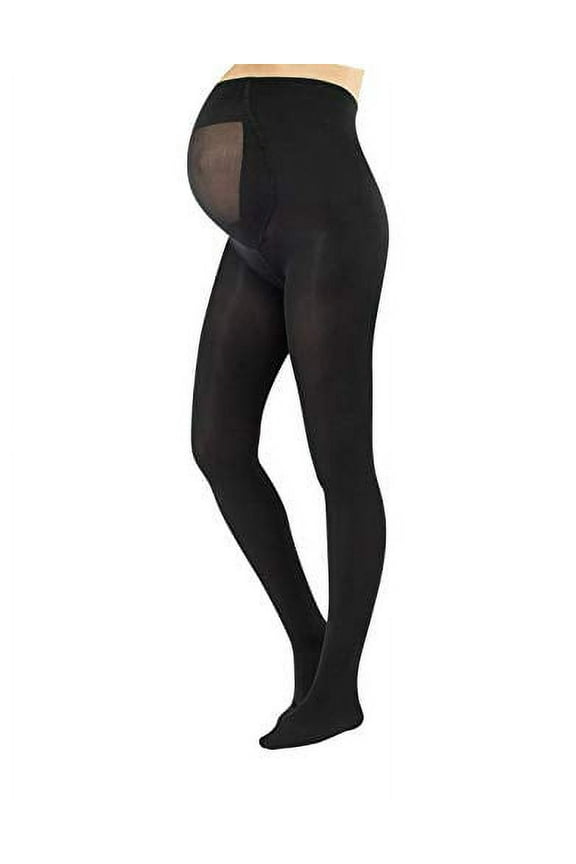 - Opaque Maternity Pantyhose - Pregnancy Tights for Women - 100 DEN Italian Hosiery (M, Black)