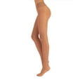 thumbnail image 1 of Calzitaly Seamless Sheer Tights with Comfortable Waistband, 15 Dernier Pantyhose (M-L, Tan), 1 of 5