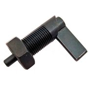 Cam Action Indexing Plunger w/ Lock Nut - Black Oxide Steel 3/4-16 Thread .47""x