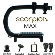 Cam Caddie Scorpion MAX Edition Universal Stabilzing Camera Handle - Includes 2 Accessory Shoes