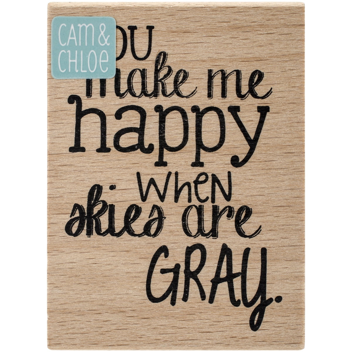 Cam & Chloe Mounted Stamp 2.75