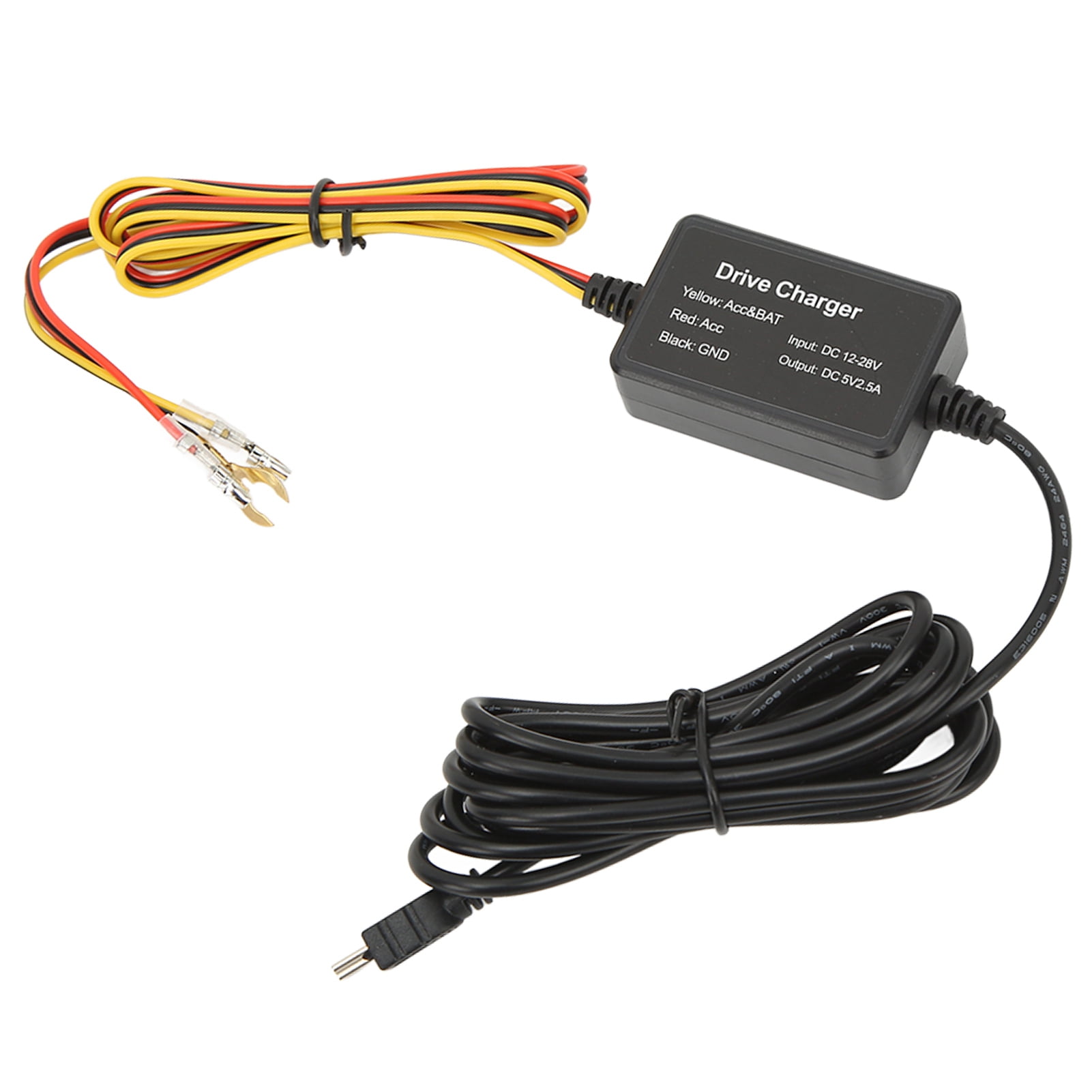 Cam Hardwire Kit, Mini USB Hardwire Kit 12V28V To 5V USB Adapter