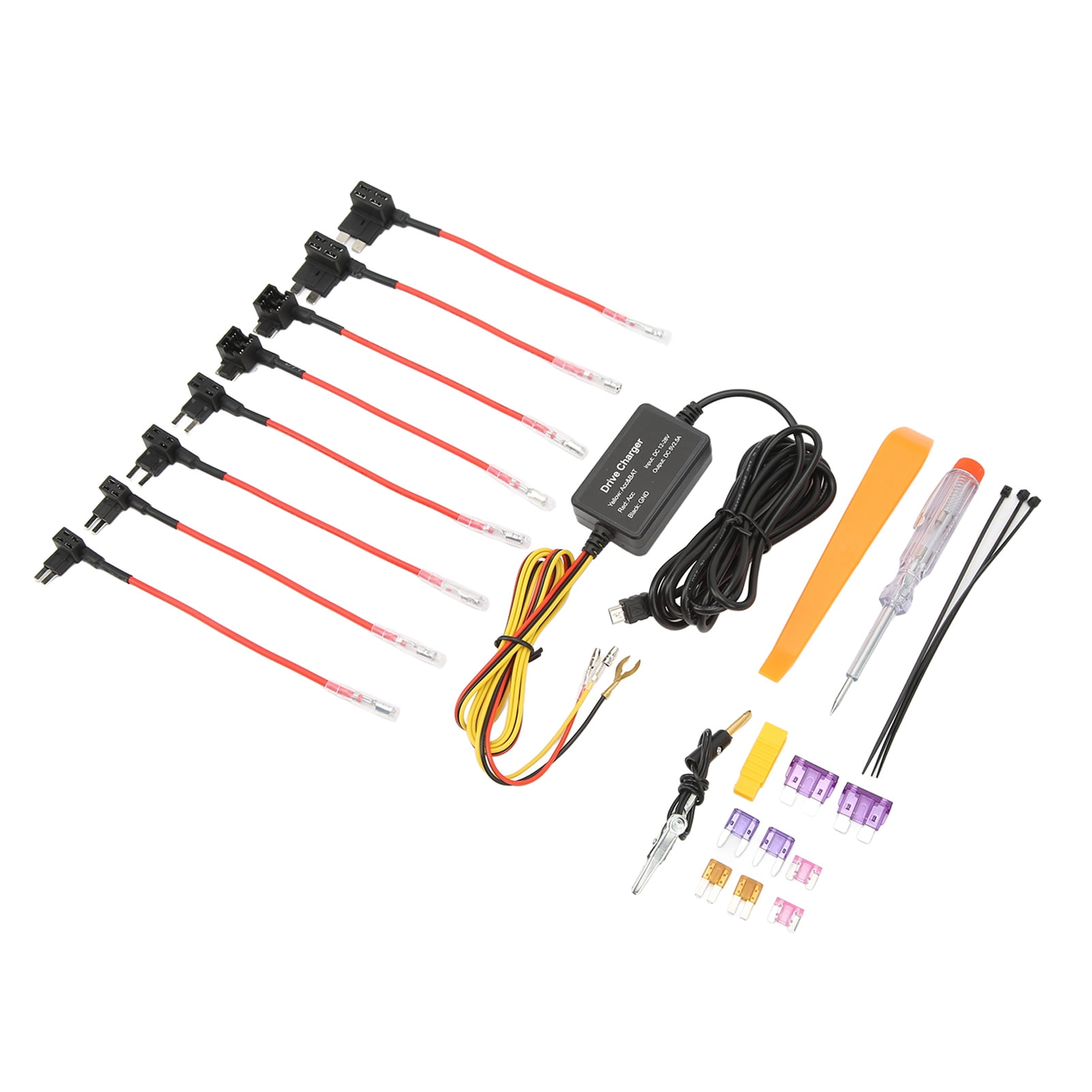 Cam Hardwire Kit, Mini USB Hardwire Kit 12V28V To 5V USB Adapter