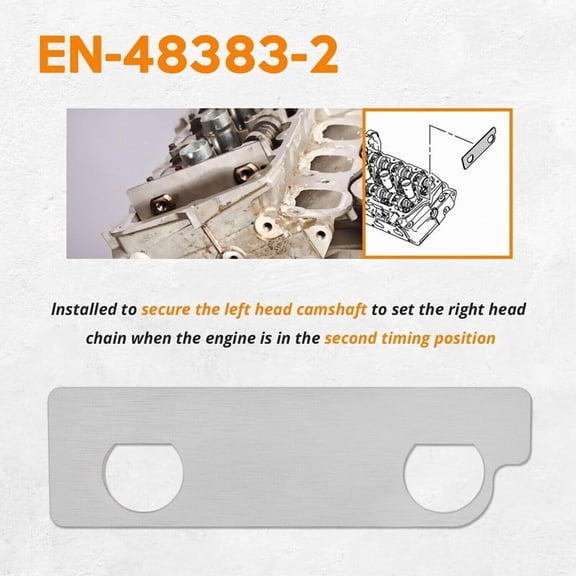 Cam Holding Tool Kit For 2.8L 3.0L 3.6L V6 Engines, Replaces EN46105 EN48383, Oversized Plates Prevent Leaving on Engine, 3-Piece