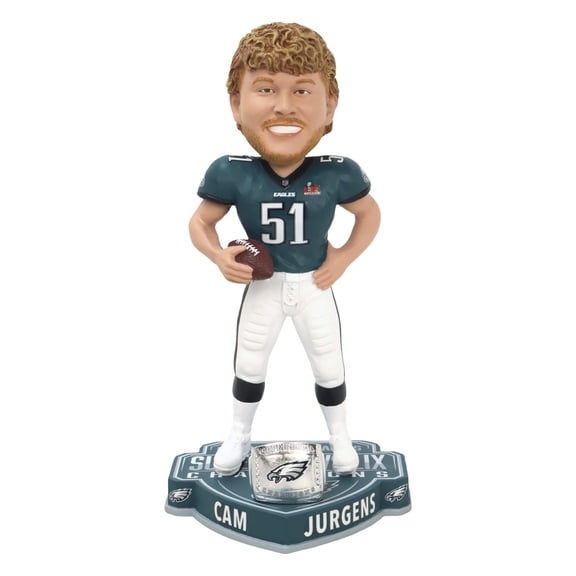 FOCO Cam Jurgens Philadelphia Eagles Super Bowl LIX Champ Collectible Bobblehead