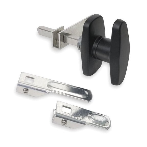 Cam Latch, Nonlocking, Black Powder Coated, Catch/Latch Material: Zinc 1XNZ3