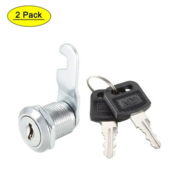 Tool Box Furniture Locking 19mm Dia Thread Cylinder Cam Lock w Key ...