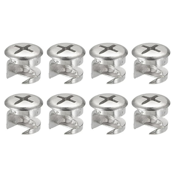 Cam Lock Nut for Furniture, 8 Pack 13x11mm Joint Connector Locking Nuts Furniture Connecting Cam Fittings