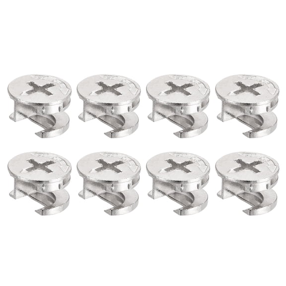 Uxcell Cam Lock Nut for Furniture 14.6x9.5mm Joint Connector Locking Nuts 8Pcs