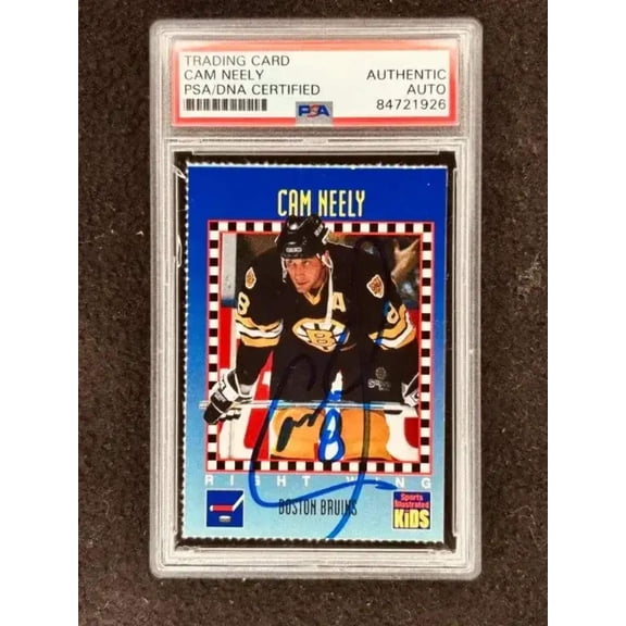 Cam Neely signed Boston Bruins 1994 SI for Kids card PSA/DNA