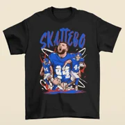 Cam Skattebo Cartoon Style New York Football T-Shirt