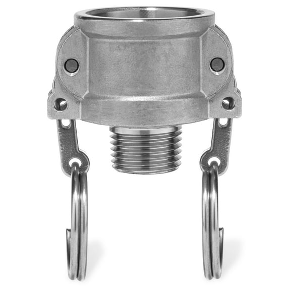 Cam and Groove Fitting - 304 Stainless Steel - Type B - 1-1/4" Coupler x 1-1/4" Male NPT
