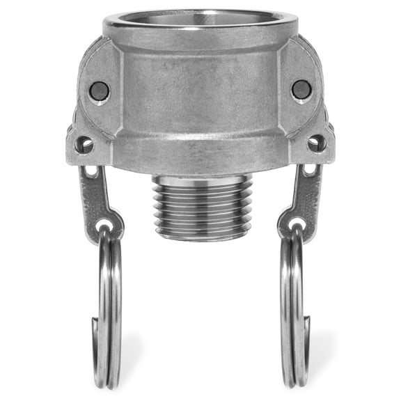 Cam and Groove Fitting - 304 Stainless Steel - Type B - 2-1/2" Coupler x 2-1/2" Male NPT