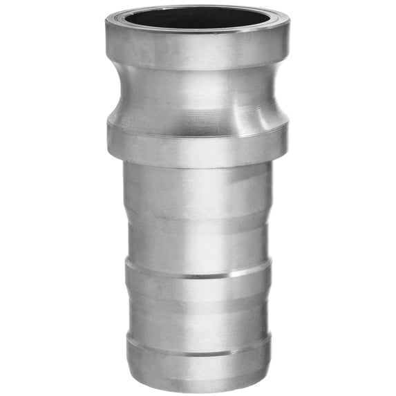 Cam and Groove Fitting - Aluminum - Type E - 4" Adapter x 4" Hose Barb