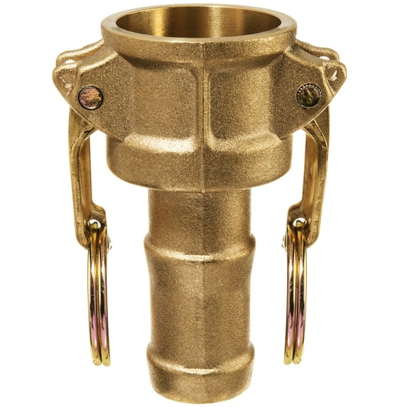 Cam and Groove Fitting - Brass - Type C - 2" Coupler x 2" Hose Barb