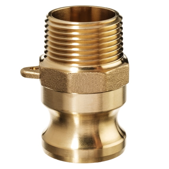 Cam and Groove Fitting - Brass - Type F - 1/2" Adapter x 1/2" Male NPT