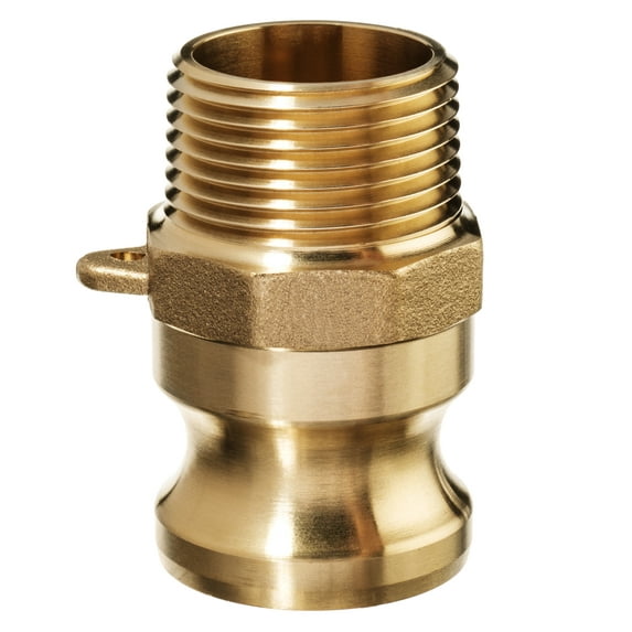 Cam and Groove Fitting - Brass - Type F - 1" Adapter x 1" Male NPT