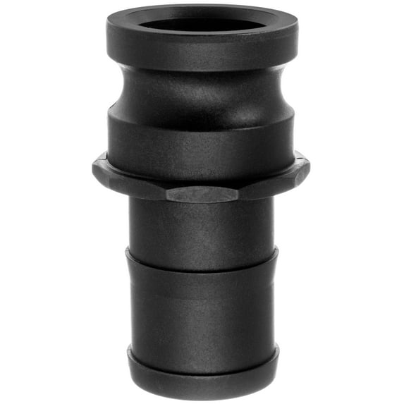 Cam and Groove Fitting - Polypropylene - Type E - 1/2" Adapter x 1/2" Hose Barb